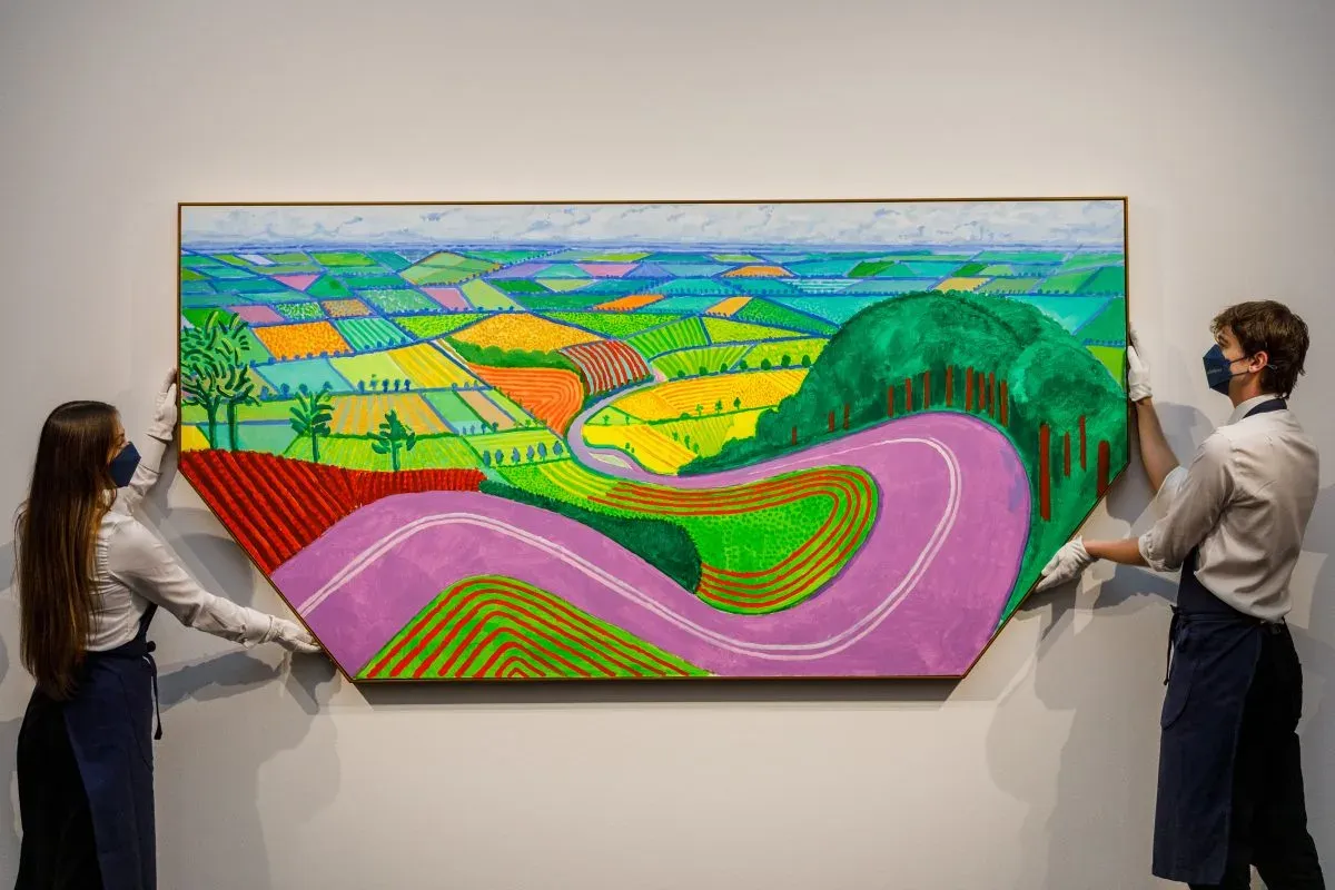 David Hockney, Garrowby Hill, 2017. SOTHEBY'S