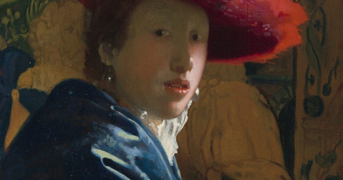 ヨハネス・フェルメール「赤い帽子の女」の鉛筆模写　額付き　箱あり 楽天市場】「赤い帽子の女」 （フェルメール版画)【送料無料・額