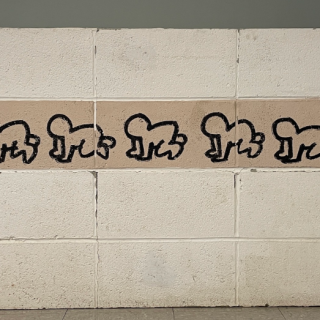 キースヘリング　マーカードローイング作品 Untitled_wall_drawing_circa_19