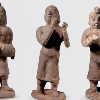 北魏時代（5－6世紀）仕女俑 伝世品焼物 陶器 中国美術 唐物