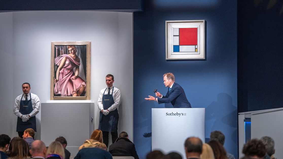 ジャコメッティが35億円、モンドリアンは史上最高額の71億円