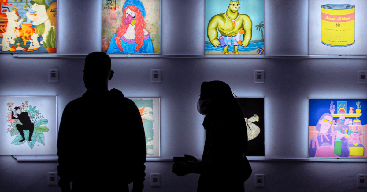【脳盗市場】不思議なアート 東京国立博物館 表慶館で開催中の「浮世絵現代」展で、 私が原画