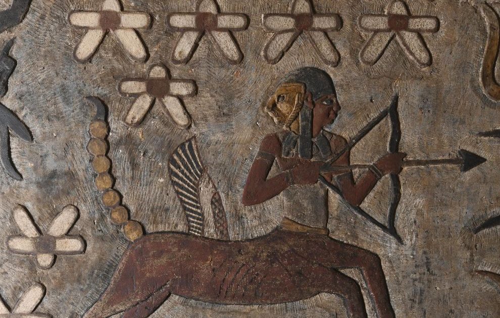 古代エジプト　壁画　ライオン図　R94-2 csm_23_03_20_Esna_Sagittarius_