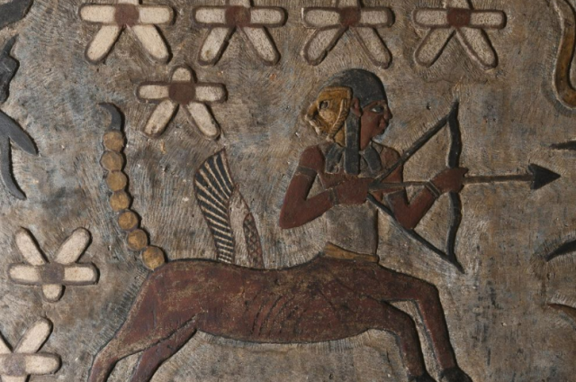 古代エジプト　壁画　ライオン図　R94-2 古代エジプト 壁画 ライオン図 R94-2 古代エジプト 壁画 ライオン図