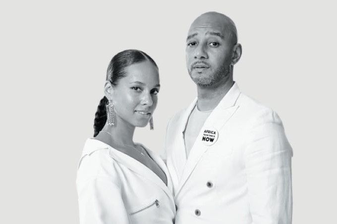 Kasseem “Swizz Beatz” Dean and Alicia Keys