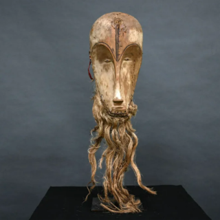アフリカ部族面、特大マスク、中古品 アフリカ部族面、特大マスク、中古品 工芸品