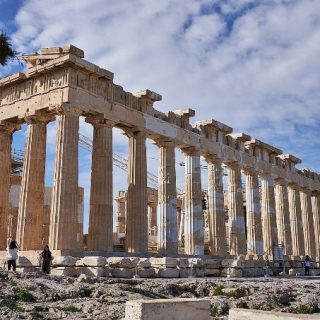 高品質の人気 Sideview_of_the_Parthenon_from 置物