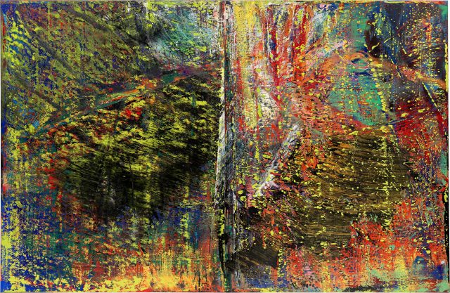 人物画 作品 マット付き 現代アート 絵画 gerhard richter 風 Gerhard_Richter_Abstraktes_Bil