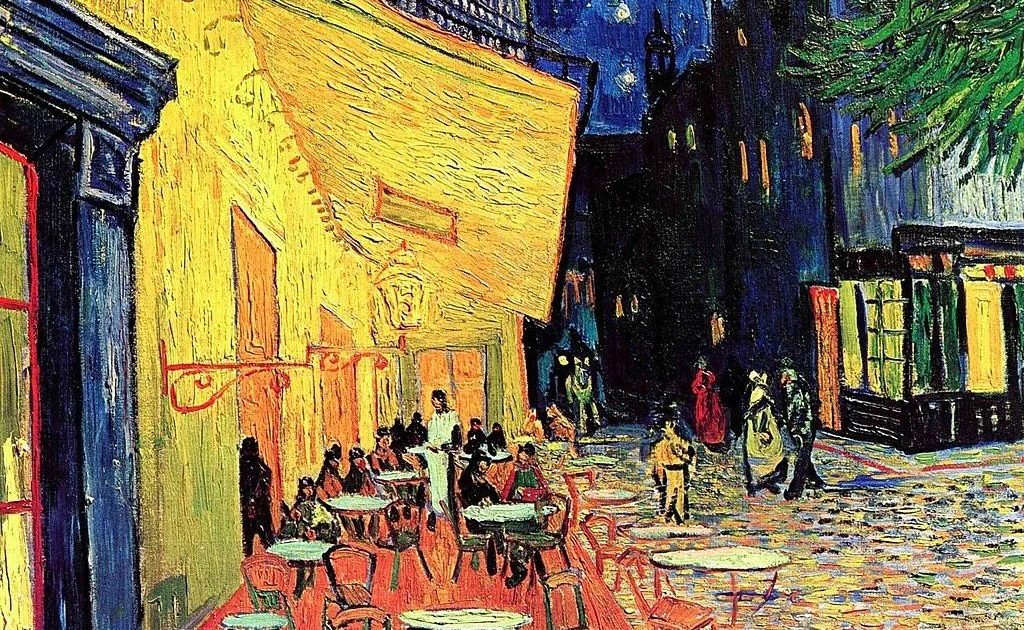 夜のはカフェテラス　ゴッホ ファイル:Vincent van Gogh - Cafe Terrace at Night (1888).jpg