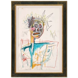 バスキア 「Untitled (Tyrany) 」額付き 高級アートプリント