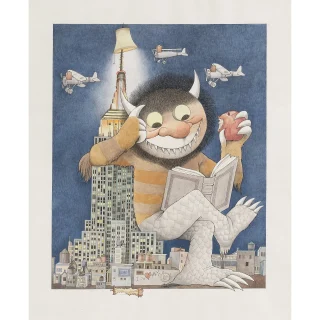 太*郎様 「 あの人が笑顔でいられるように 」｜絵画 原画 抽象画 動物画 ドロ Maurice-Sendaks-Original-New-