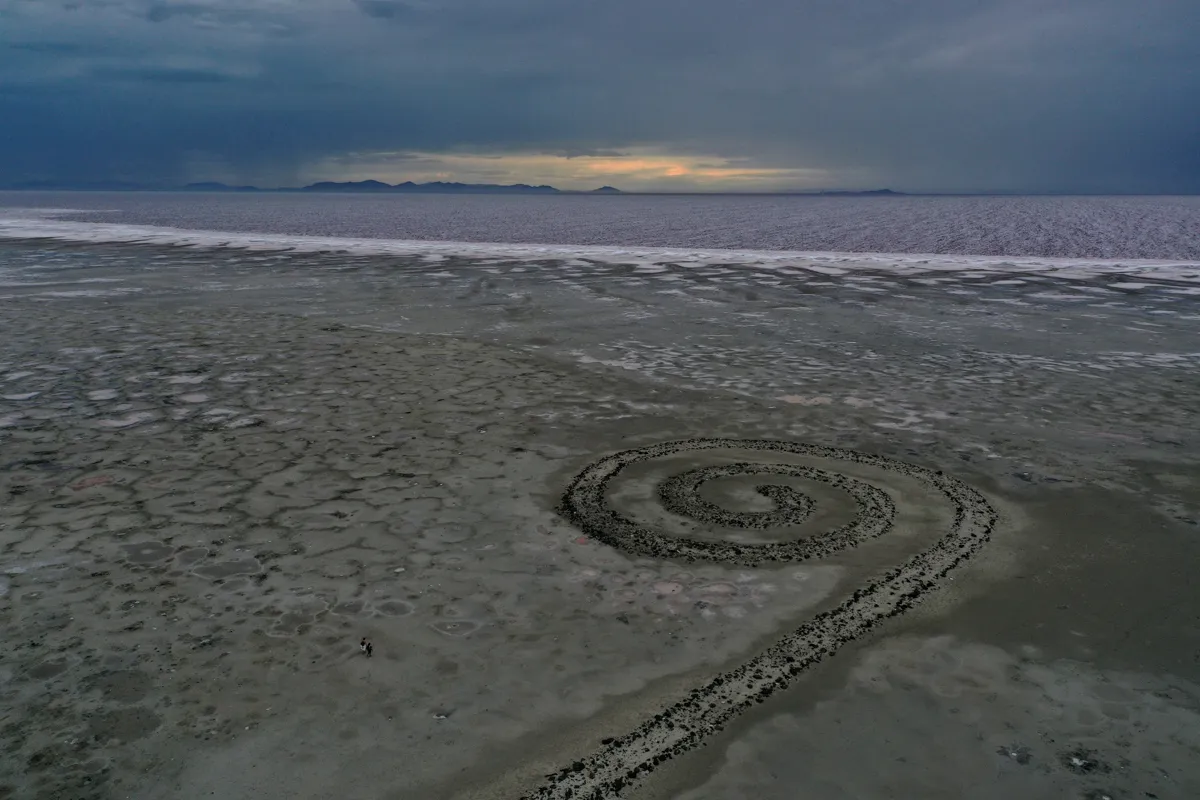 Robert Smithson’s Spiral Jetty, 1970