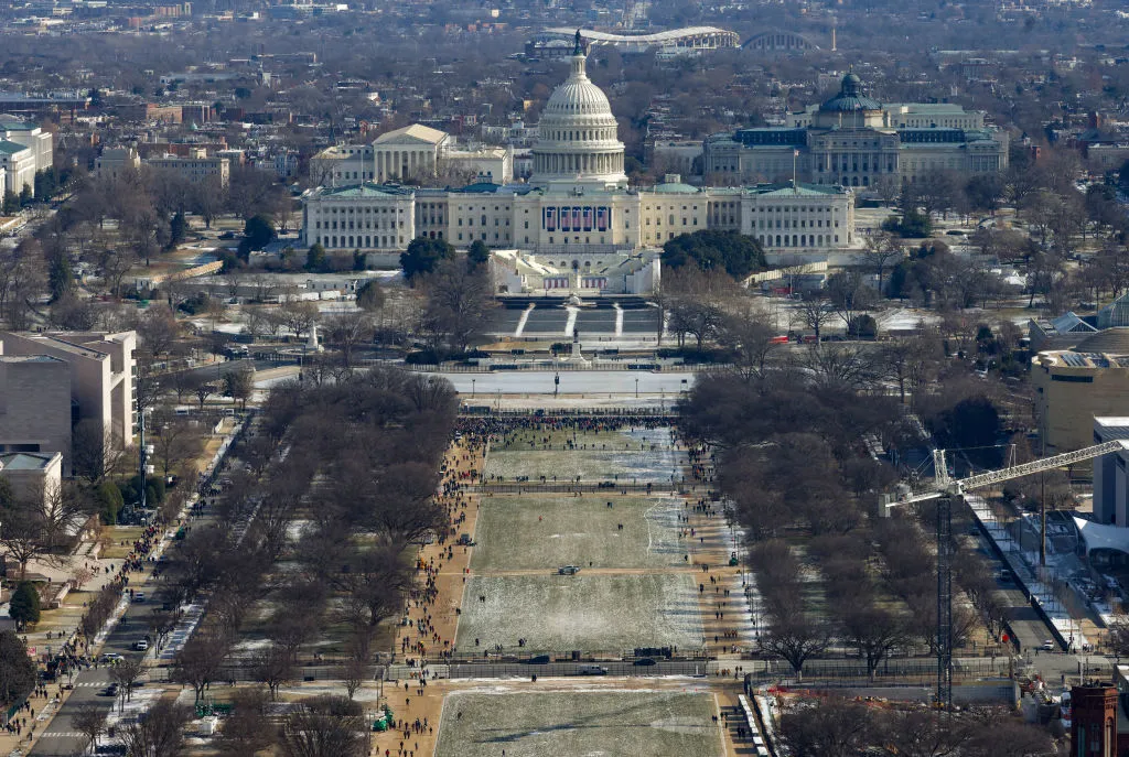 ドナルド・トランプの大統領主任式の様子。2025年1月20日に撮影。Photo: Getty Images