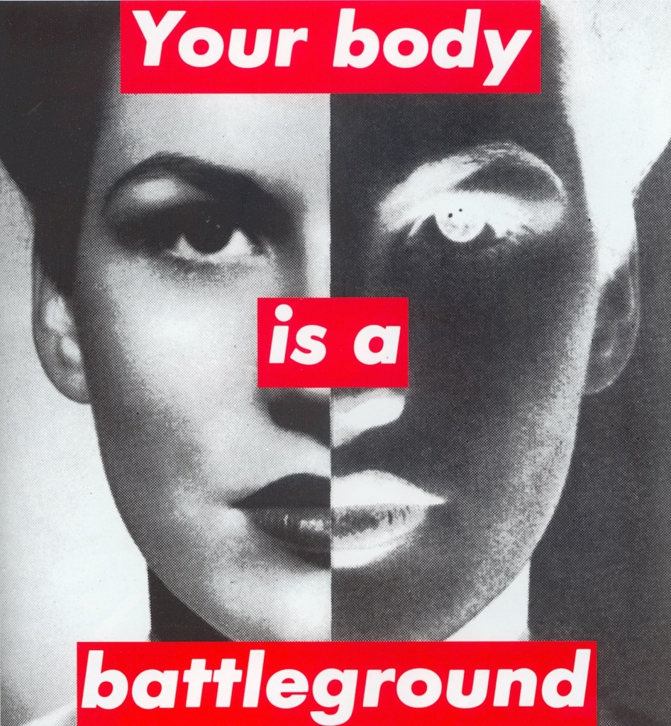 バーバラ・クルーガー《Untitled (Your Body Is a Battleground)》（1989）　Photo: Artwork copyright © Barbara Kruger, courtesy of the artist, Sprüth Magers and David Zwirner