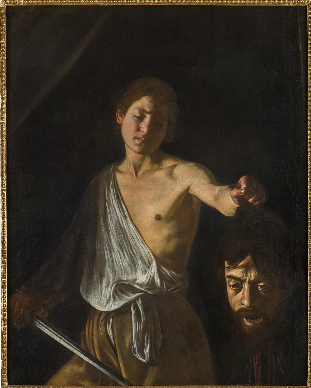 カラヴァッジョ《Davide with the Head of Goliath》（1606-1610）　Photo: © Galleria Borghese
