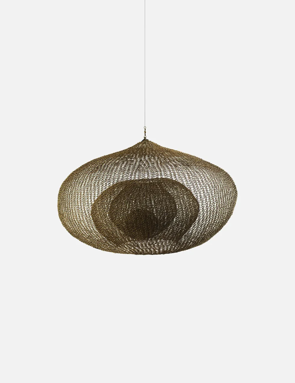 ルース・アサワ《Untitled (S.427, Hanging Single-Lobed, Five-Layered Continuous Form within a Form)》(1953) Photo: ©2025 Ruth Asawa Lanier, Inc./Courtesy David Zwirner/Photo Maris Hutchinson/Collection of Don Kaul and Barbara Bluhm-Kaul, Chicago