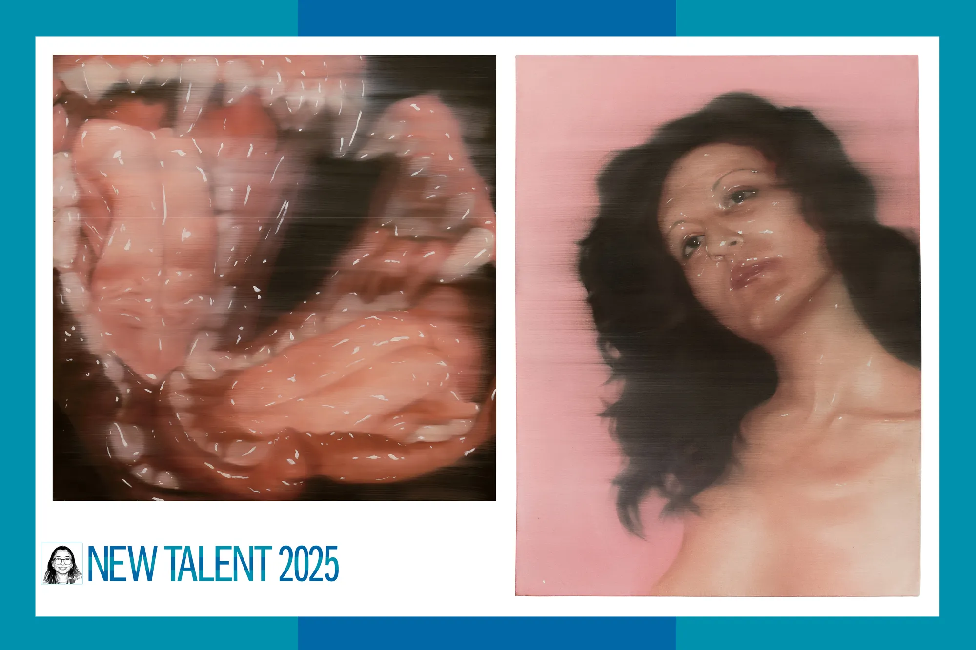 女性への視線に内在する暴力性──ジェン・デルーナの絵画が喚起するもの【New Talent 2025】