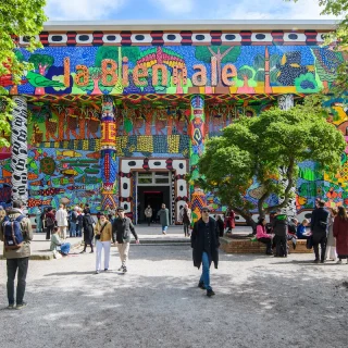 2024年の第60回ヴェネチア・ビエンナーレ。Photo: Simone Padovani/Getty Images