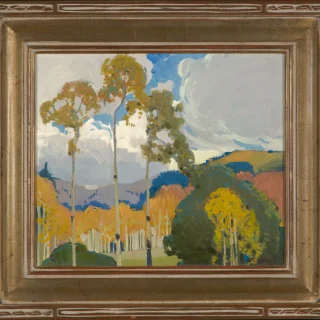 絵画（海外の作品）作者不明 Victor-Higgins-Aspens-