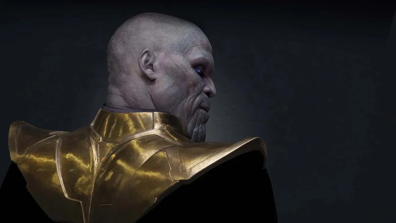 AIによって生成された映画『アベンジャーズ』シリーズに登場するサノス。Photo: Everett via The Hollywood Reporter
