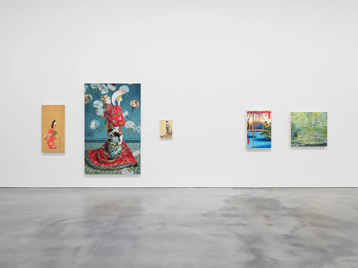 ニューヨークのガゴシアンで開催中の村上隆の展覧会「JAPONISME → Cognitive Revolution: Learning from Hiroshige」（2025）の展示風景。Photo: Kei Okano. Courtesy the artist and Gagosian. ©Takashi Murakami/Kaikai Kiki Co., Ltd.