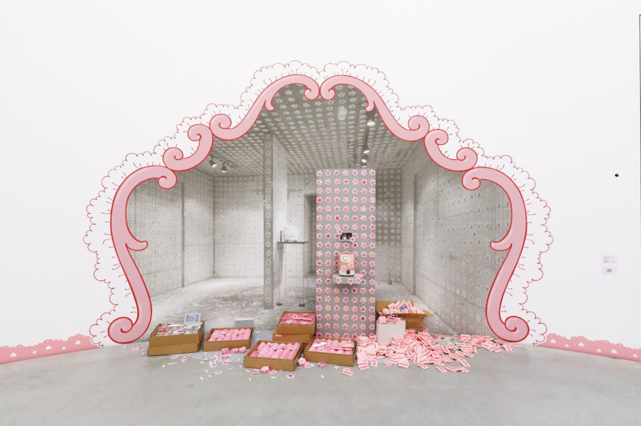 西山美なコ《TELEPHONE PROJECT ’95 もしもしピンク～でんわのむこう側～［アーカイヴ展示］》1995/2021 作家蔵 撮影：木奥 惠三