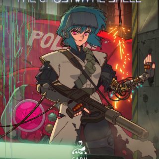 空山基が「攻殻機動隊」新作アニメのタイトルロゴをデザイン！ 両者の