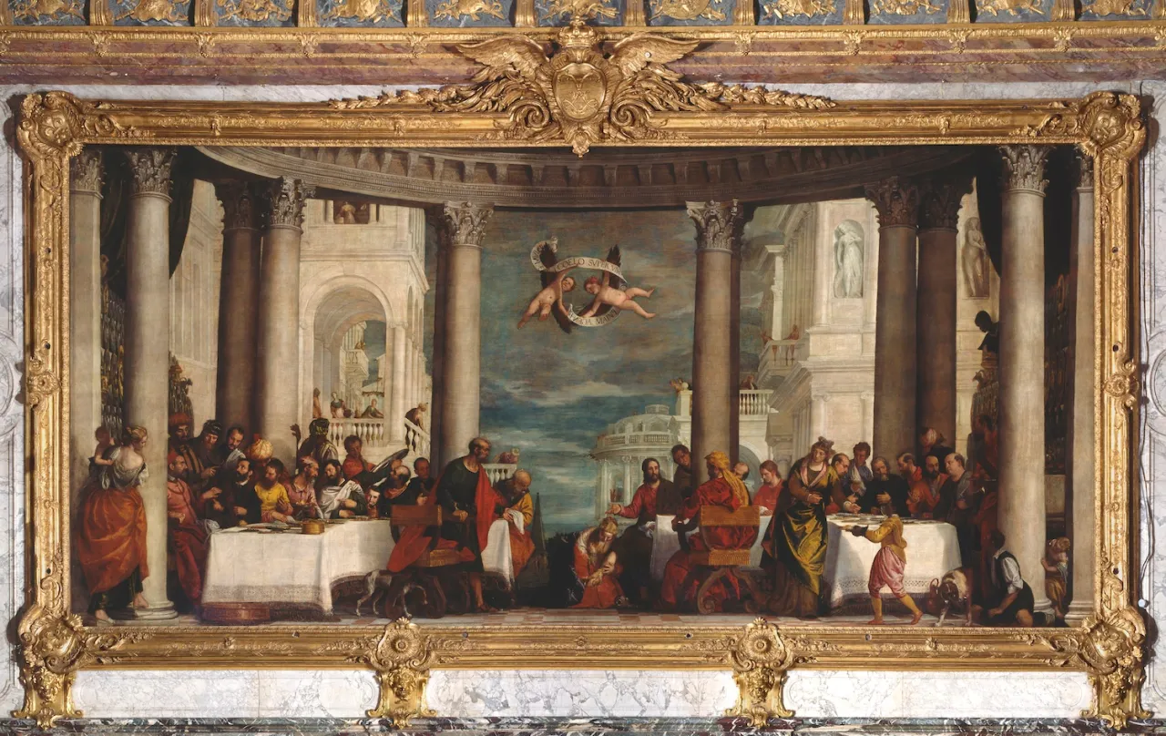 パオロ・ヴェロネーゼ《シモンの家の饗宴》(1572)。Photo: Copyright © Château de Versailles, Dist. RMN/Jean-Marc Manaï