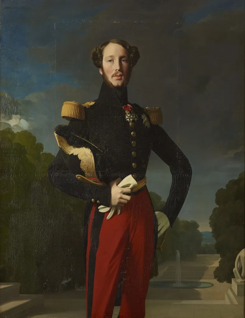ジャン=オーギュスト=ドミニク・アングル《オルレアン公フェルディナン・フィリップ、風景の前で》(1844) Photo: Copyright © Château de Versailles, Dist. RMN/Christophe Fouin