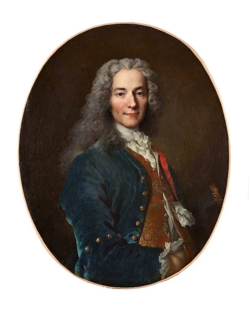 ニコラ・ド・ラルジリエール《ヴォルテールの肖像》(1724-1725) Photo: Copyright © Château de Versailles, Dist. RMN/Christophe Fouin