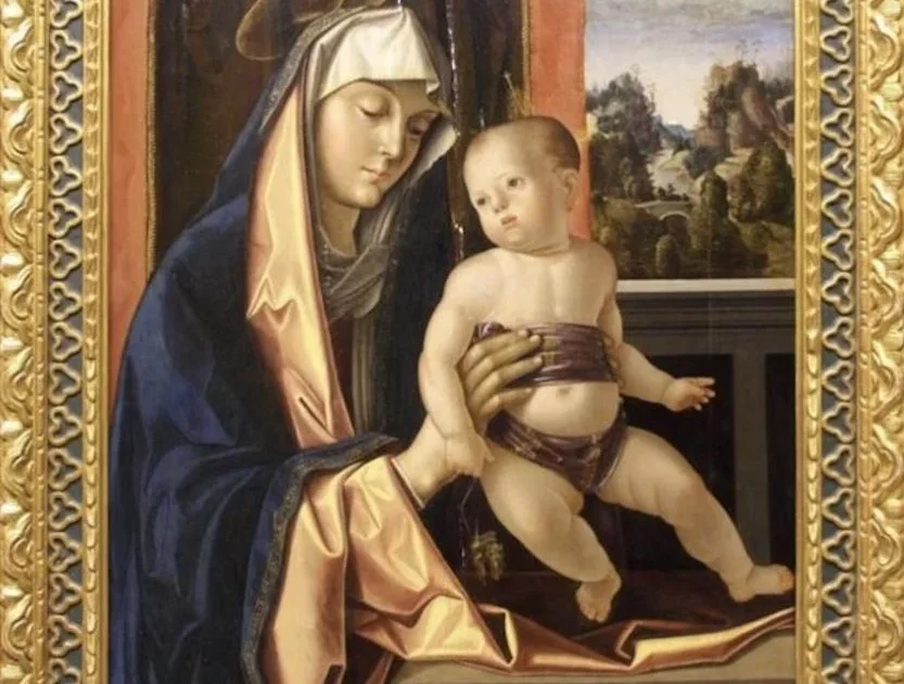 西陣織 『聖母子像』 聖画 西陣織 『聖母子像』 聖画 西陣織 『聖母子像』 聖画