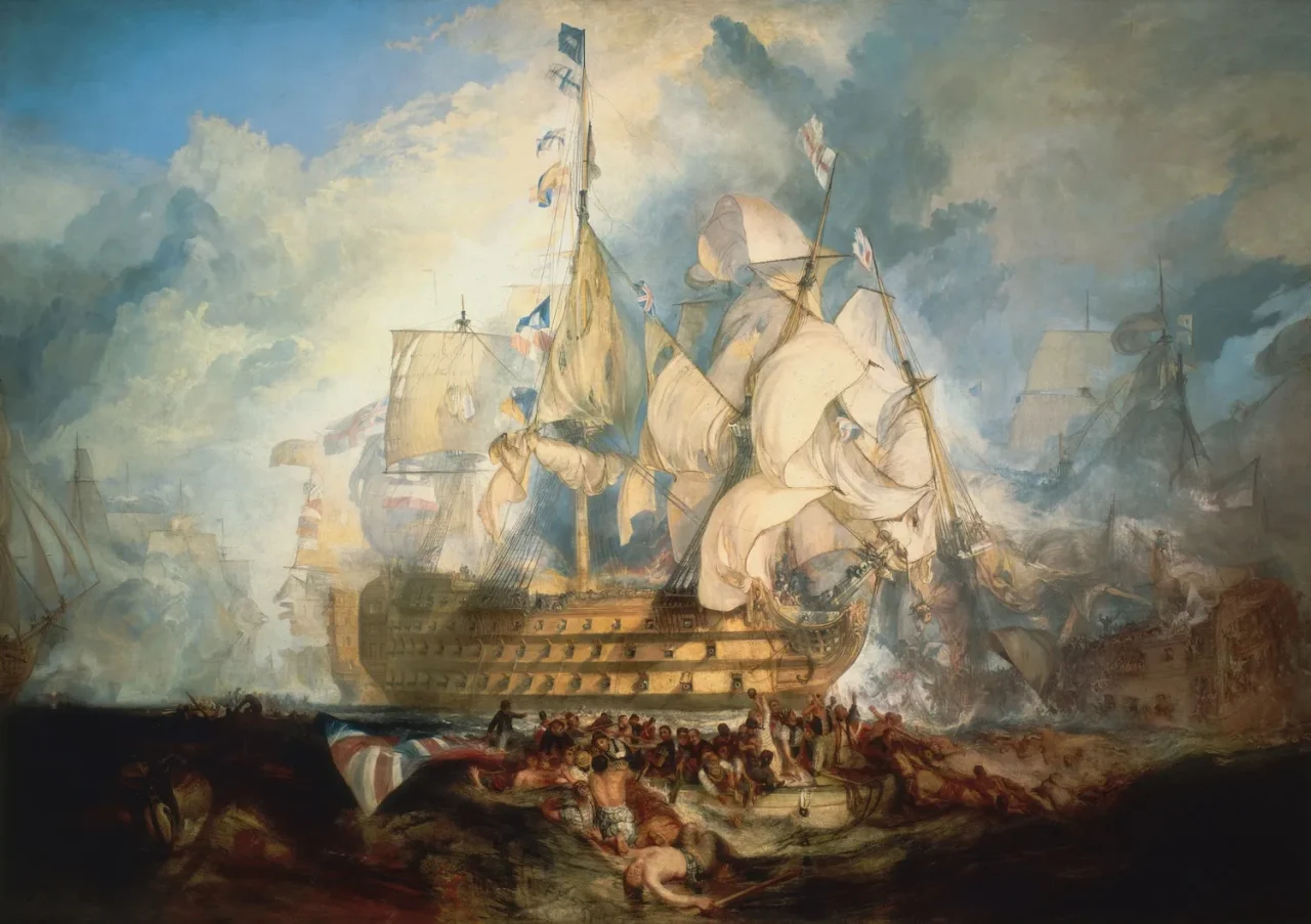 J.M.W.ターナー《トラファルガーの海戦》(1822) Photo: Royal Museums, Greenwich