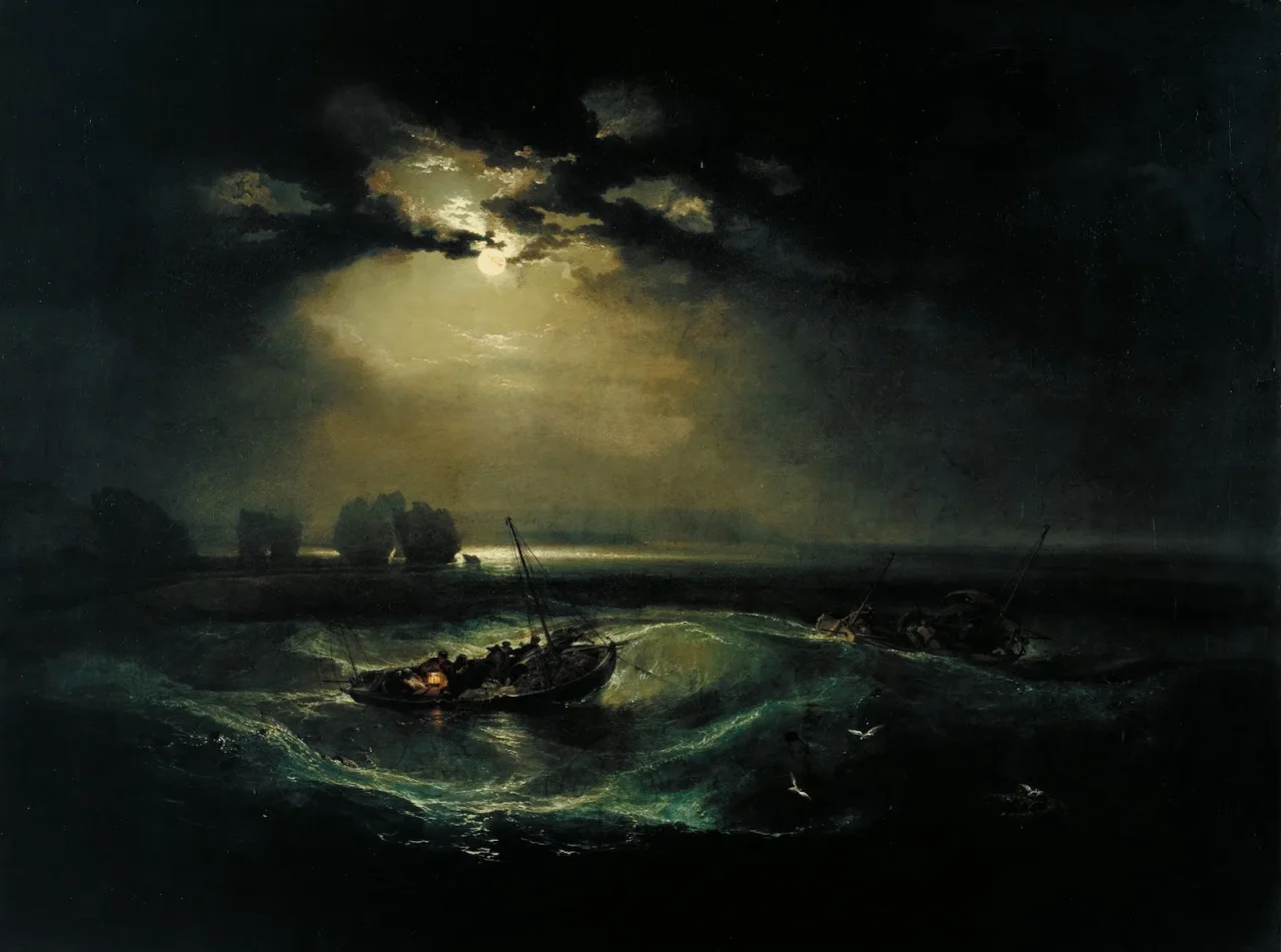 J.M.W.ターナー《海の漁師たち》(1796) Photo: Collection of Tate, London. Wikimedia Commons.