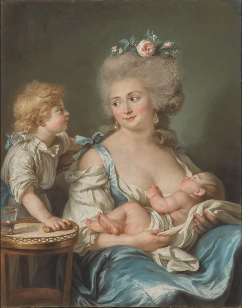 アデライド・ラビーユ=ギアール《シャルル・ミトワール夫人と子どもたちの肖像》(1783) Photo: The J. Paul Getty Museum, Los Angeles