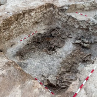 The tomb of an ancient Thracian warrior found in Bulgaria