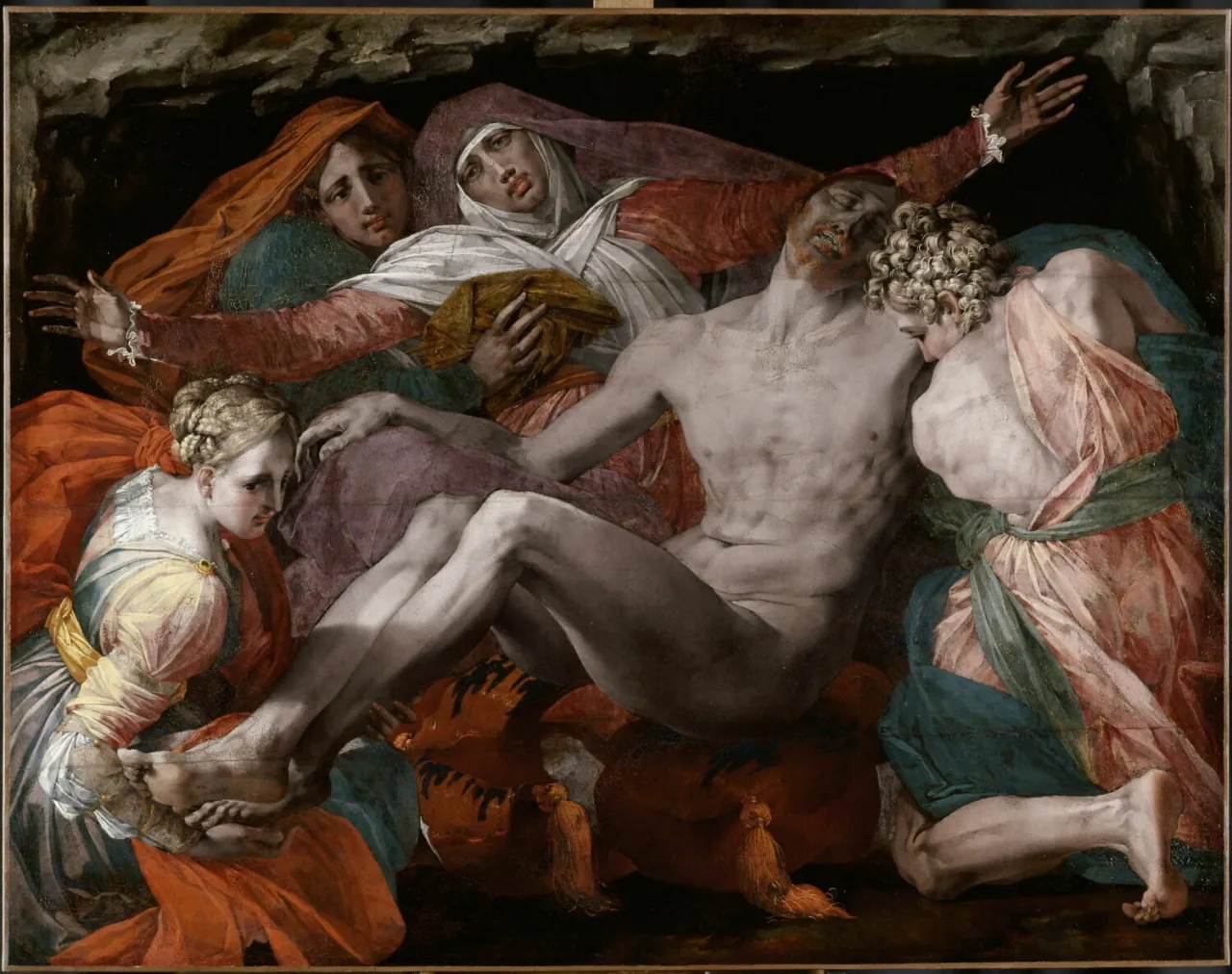 ロッソ・フィオレンティーノ《ピエタ》（1530–1540）。Photo: ©1998 GrandPalaisRmn (Musée du Louvre)/René-Gabriel Ojéda