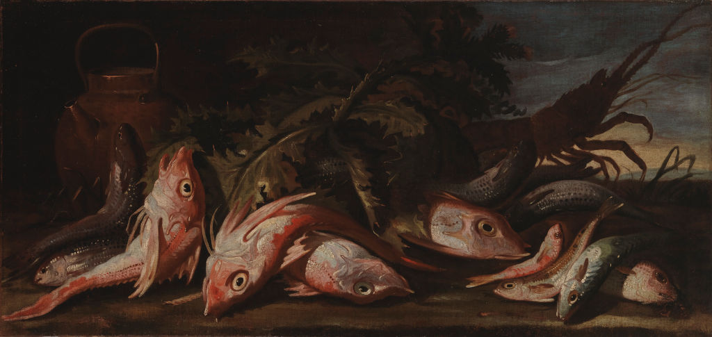 ジュゼッペ・レッコ《Still life with fish》制作年不詳。Photo: Heritage Art/Heritage Images via Getty Images