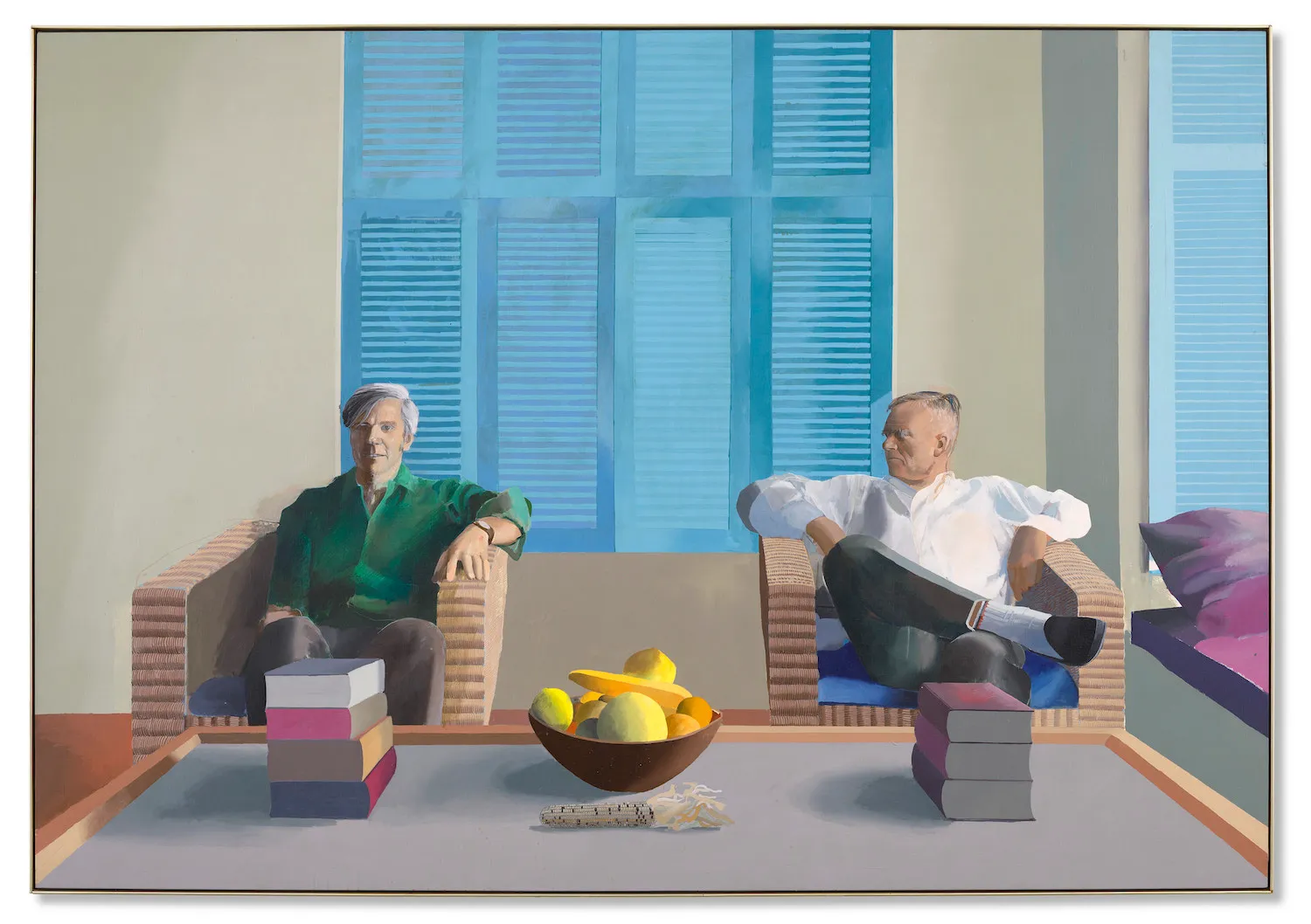 デヴィッド・ホックニー《Christopher Isherwood and Don Bachardy》(1968) Photo: Courtesy of Christie's