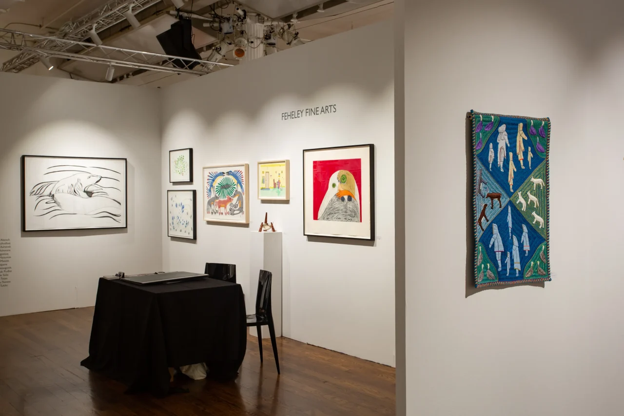 2025年のアウトサイダー・アートフェアに出展したフィエリー・ファイン・アーツのブース。Photo: Olya Vysotskaya