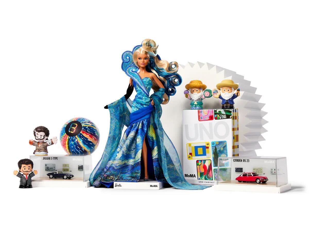 11月11日から発売されるMoMAとマテルのコラボアイテム。Photo : Courtesy Mattel and MoMA
