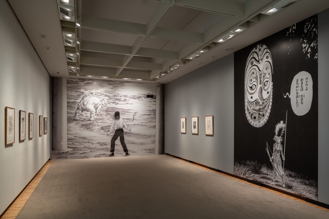 諸星大次郎、国際芸術祭「あいち2025」 展示風景。Photo: ©︎ Aichi Triennale Organizing Committee/Ito Tetsuo