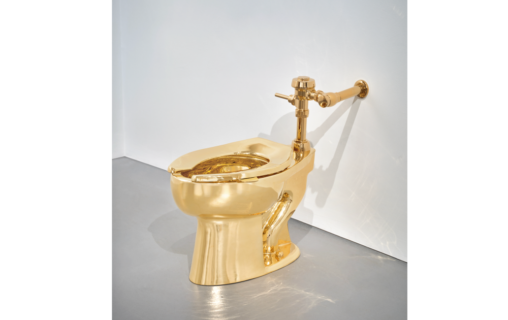 100キロ超えの18金製トイレに19億円！ マウリツィオ・カテラン代表作を