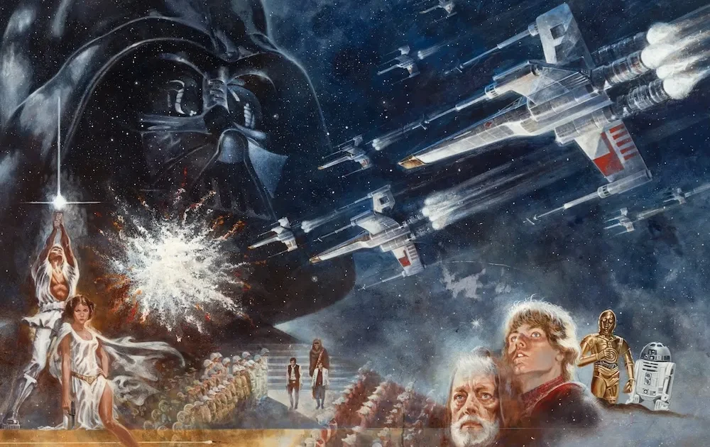 1977 スターウォーズ ドイツ版 ビンテージ ポスター 当時物 アンティーク 1977 スターウォーズ ドイツ版 ビンテージ ポスター 当時物