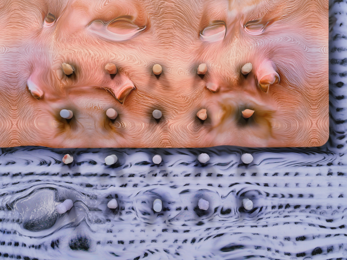 Tishan Hsu, skin-fur-mesh-blue (detail), 2025. ©2025 North First Studio/Artists Rights Society (ARS), New York/Courtesy Lisson Gallery