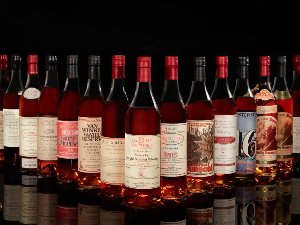 「The Great American Whiskey Collection」には計360本のウイスキーが出品される。Photo: Courtesy of Sotheby's