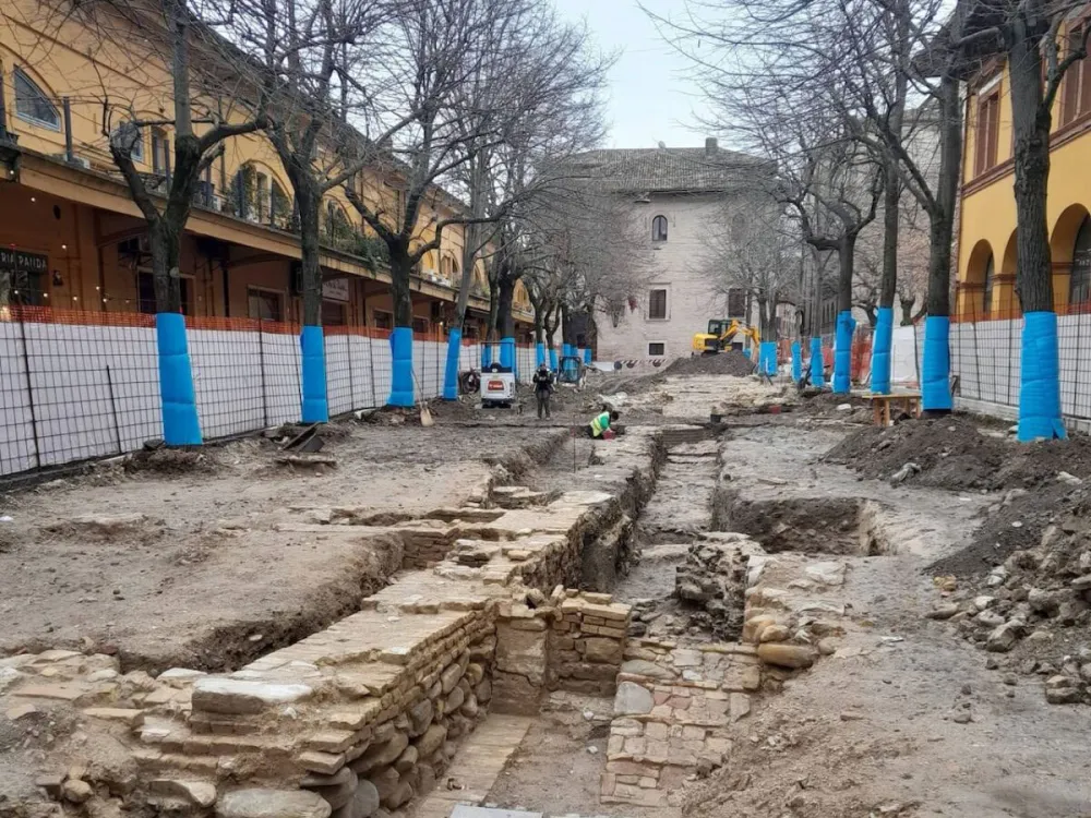 Remains of Vitruvius' basilica. Comune di Fano / Ministero della Cultura