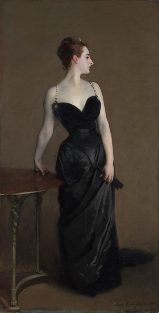 ジョン・シンガー・サージェント、《マダムXの肖像（ヴィルジニー・アメリー・アヴェーニョ・ゴートロー）》（1883-84）　Photo: Metropolitan Museum of Art