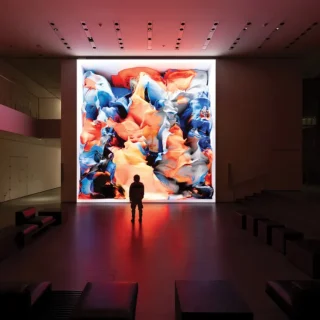 ニューヨーク近代美術館（MoMA）に展示されたレフィク・アナドルの《Unsupervised》。Photo: Robert Gerhardt/The Museum of Modern Art, New York