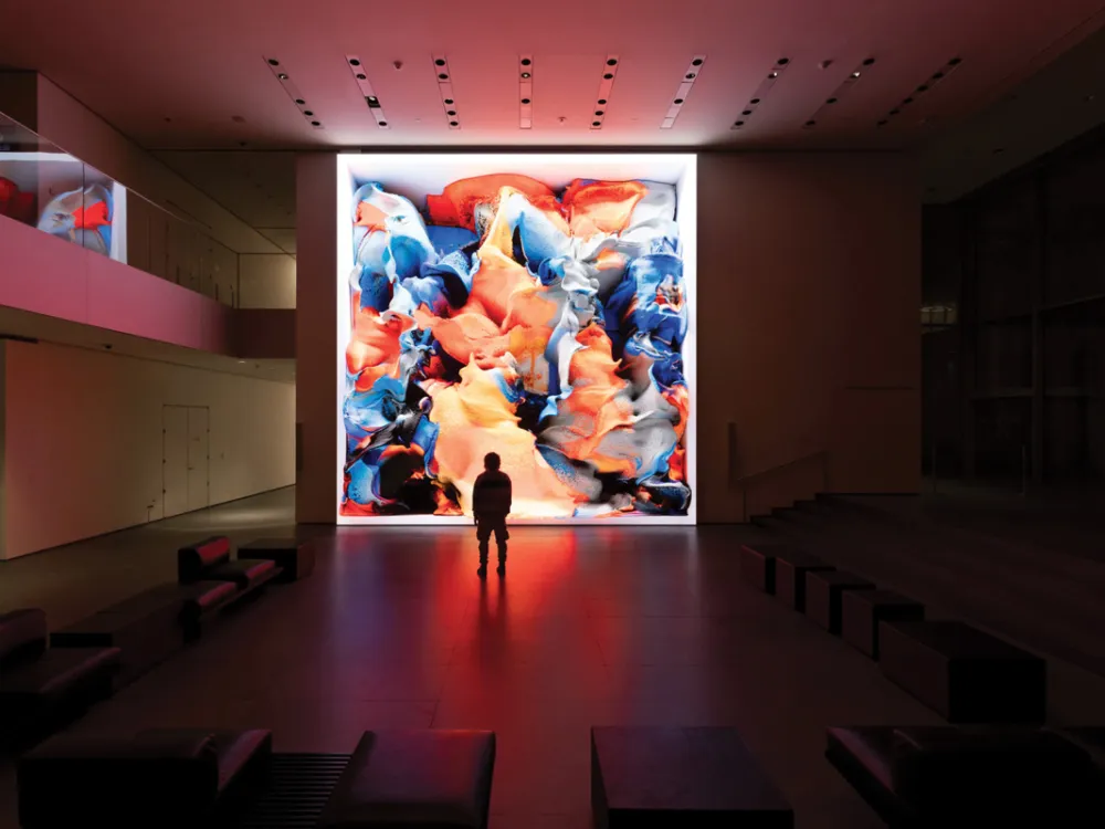 ニューヨーク近代美術館(MoMA)に展示されたレフィク・アナドルの《Unsupervised》。Photo: Robert Gerhardt/The Museum of Modern Art, New York