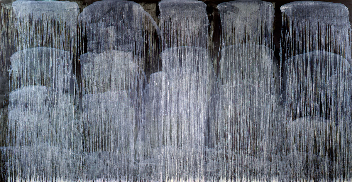 パット・ステア《Sixteen Waterfalls of Dreams, Memories and Sentiment》（1990）Photo：©Pat Steir/Courtesy the artist and Hauser & Wirth/The Metropolitan Museum of Art, New York